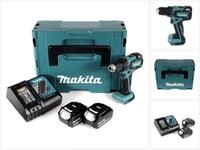 Makita Akku-Schrauber DDF 459 RGJ Akku Bohrschrauber 18V 45Nm im Makpac + 2x...
