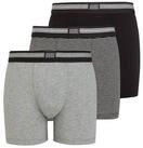 Jockey Trunk Cotton Stretch (3er Pack) Mittlere Bundh&ouml;he, l&auml;ngeres Bein, Logobund