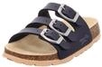 Hausschuh SUPERFIT "FU&szlig;BETTPANTOLETTE, WMS: mittel", M&auml;dchen, Gr. 26, dunkelblau,