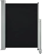vidaXL Seitenmarkise Ausziehbare Seitenmarkise 100 x 300 cm Schwarz