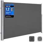 SONGMICS Seitenarmmarkise Alu, ausziehbar, Sichtschutz, balkon (inkl. Zubeh&ouml;rpaket &