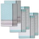 Dyckhoff Geschirrtuch HOME / KITCHEN, Ma&szlig;e je Tuch ca. 50x70 cm, (Set, 6-tlg),...