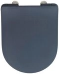 WENKO WC-Sitz Sedilo matt Schwarz (1-St), aus Duroplast, mit Absenkautomatik