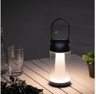 Paulmann LED Au&szlig;en-Tischleuchte Akkuleuchte Cupulino IP44 3000K Transparent,