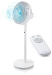 Domo Standventilator, mit Fernbedienung, Raum-L&uuml;fter Ventilator oszillierend, H&ouml;he
