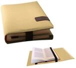 Lesezeichen BookSKIN Buch Einband (Gr&ouml;&szlig;enverstellbar) in Elfenbein-Beige mit...