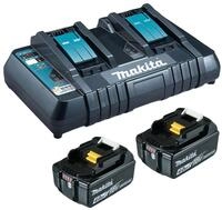 Makita Akku Starter-Set (18 V), Power Source-Kit 18V LXT, 18V, 2 x 4 Ah Li-Ion...