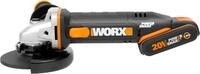 Worx Akku-Winkelschleifer WX803, 125 mm Scheiben, 2-Position Handgriff, mit...
