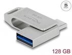 Delock USB 5 Gbps USB-C + Typ-A Speicherstick 128 GB - Me USB-Stick