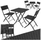 tectake Sitzgruppe Rattan Balkonset f&uuml;r 2 Personen, geringes Gewicht,...
