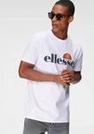 T-Shirt ELLESSE "SL PRADO TEE", Herren, Gr. S, wei&szlig;, Obermaterial: 100% Baumwolle,