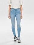 ONLY High-waist-Jeans ONLROYAL &ndash; Skinny-Jeans mit hoher Taille und Abriebeffekt