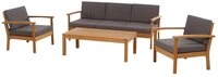 Siena Garden Gartenlounge-Set Tavira, (2x Sessel, 1x 2er-Sofa, 1x Tisch),...