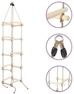vidaXL Kletterseil Kinder-Strickleiter 200 cm Holz (1-tlg)