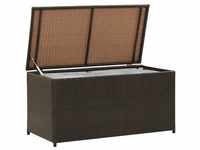 vidaXL Auflagenbox Kissenbox Auflagenbox Gartenbox Polyrattan 100x50x50 cm Braun