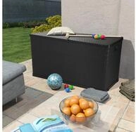 vidaXL Gartenbox, Garten-Aufbewahrungsbox Anthrazit 120x56x63 cm PP Rattan