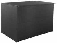 vidaXL Gartenbox Garden-Auflagenbox Schwarz 150x100x100 cm Poly Rattan schwarz