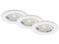 Briloner Leuchten LED Einbauleuchte 7256-036, LED wechselbar, Warmweiß, weiß,...