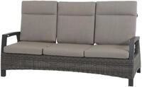 Siena Garden Gartenlounge-Bank CORIDO Lounge 3er Sofa in charcoal grey, Gestell...