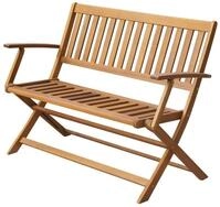 vidaXL Gartenbank Gartenbank 120 cm Massivholz
