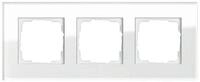 GIRA Schalter Gira Abdeckrahmen 3f. weissglas 021312