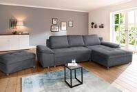 Home affaire Ecksofa Labene L-Form, wahlweise mit Bettfunktion und Bettkasten,...