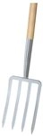 IDEALSPATEN Spatengabel, Silber 4 Zinken T-Stiel