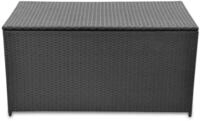 vidaXL Gartenbox, Garten-Auflagenbox Schwarz 120x50x60 cm Poly Rattan