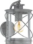 EGLO Wandleuchte Hilburn 1 Wandlampe, Au&szlig;eneleuchte, Stahl und Kunststoff, E27,
