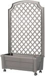 KHW Spalier, Pflanzkasten auf Rollen mit Bew&auml;sserungssystem, BxTxH: 79x35x134 cm