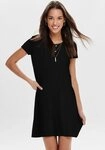 ONLY Minikleid ONLBERA BACK LACE UP S/S DRESS JRS NOOS Viskosemischung, regular fit,