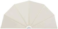 vidaXL Sichtschutzf&auml;cher Faltbarer Terrassen-Seitenf&auml;cher Creme 160 cm