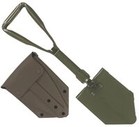 MFH Spaten Bundeswehr Dreifachspaten mit Tasche Oliv