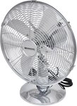 Sonnenk&ouml;nig Tischventilator Chrom 12, Leistung 35W, schwenkbar, laufruhig,