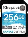 Kingston Canvas Go Plus SD 256GB Speicherkarte (256 GB, Video Speed Class 30 Kingston Canvas Go Plus SD 256GB Speicherkarte (256 GB, Video Speed Class 30