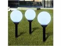 vidaXL Solar LED ball lamp x3