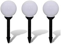 vidaXL LED Gartenleuchte Wegeleuchten 3 Stk. LED 20 cm mit Erdspie&szlig;