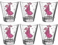 LEONARDO Kinderbecher Bambini Kinderbecher 215 ml 6er Set, 6-tlg., Glas