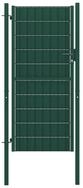 vidaXL Zauneinzelt&uuml;r, Zauntor PVC und Stahl 100x164 cm Gr&uuml;n