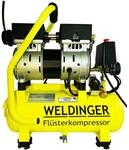 WELDINGER Kompressor FK65 pro, 850 W, max. 9,00 bar, 9,00 l, Fl&uuml;sterkompressor
