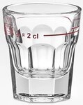 van Well Schnapsglas Lahnstein Rotring, 24-tlg., Glas, 0,2 L, geeicht,