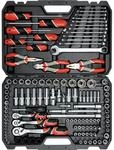 Yato Werkzeugset Werkzeugsatz 1/4'', 3/8'' und 1/2'' 129-tlg., (Werkstatt,...
