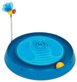 Catit Katzen-Spielschiene 3in1 mit Massage und Spielzeug blau