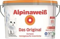 Alpina Wandfarbe Alpinawei&szlig; Das Original Wandfarbe 2 L wei&szlig; matt