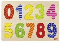 Gollnest & Kiesel Puzzle Einlegepuzzle Zahlen 0-9, Puzzleteile
