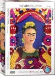 EUROGRAPHICS Puzzle Selbstbildnis - der Rahmen von Frida Kahlo, 1000 Puzzleteile