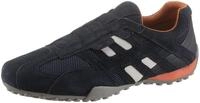 Slip-On Sneaker GEOX "U SNAKE", Herren, Gr. 44, blau (dunkel, blau), Textil,