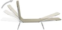 vidaXL Gartenliege, Klappliegen 2 Stk. Stahl und Stoff Taupe