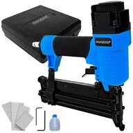 monzana Druckluft-Tacker, 2in1 Drucklufttacker inkl. Koffer inkl. 100 Klammern 100