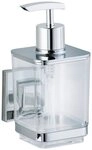 WENKO Seifenspender Vacuum-Loc Quadro, Befestigen ohne Bohren, Edelstahl-Halterung,
